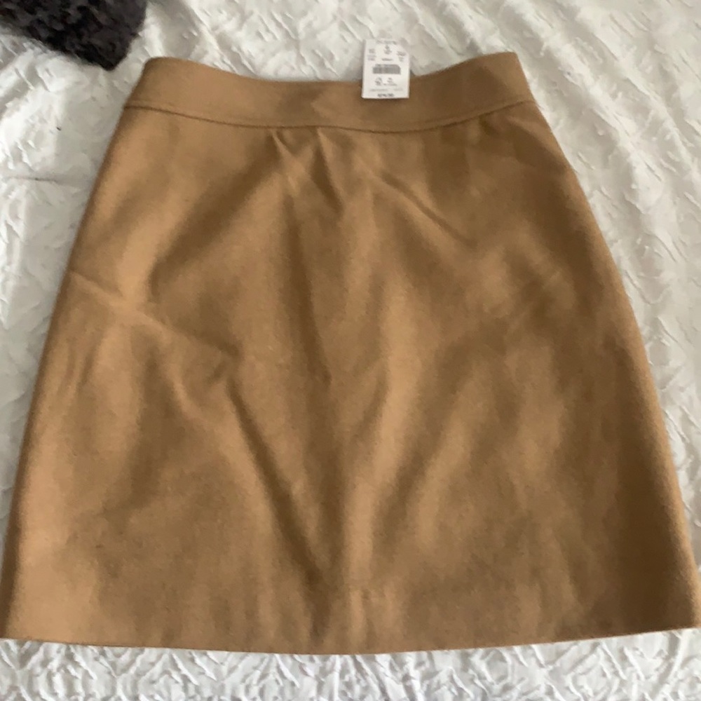 NEW beige J Crew mini skirt